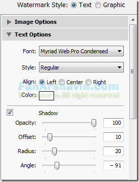 Text Options
