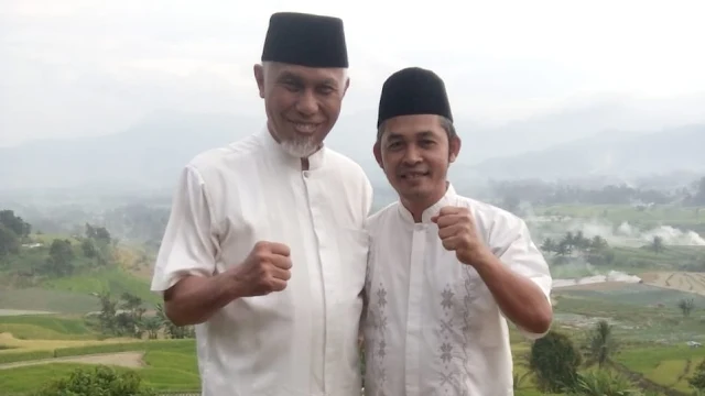 Foto: Buya Mahyeldi dan Erianto Mahmuda. Mahyeldi, Politisi Muslim yang Santun dalam Berpolitik.
