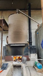 Steam Distillation chamber  ancient model used to extract oil