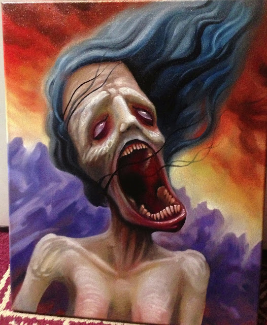 howling undead painting