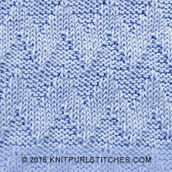 Shadow Chevron - Just Knit Purl Stitches