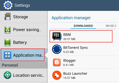 Cara memunculkan kembali Icon BBM di status bar Android