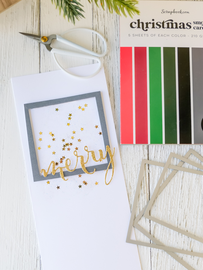 How to Make a Simple Merry Card by Jamie Pate