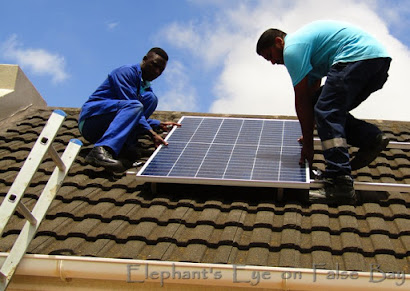 First photovoltaic panel installed in January