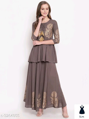 Women's Printed Rayon Kurta Sets