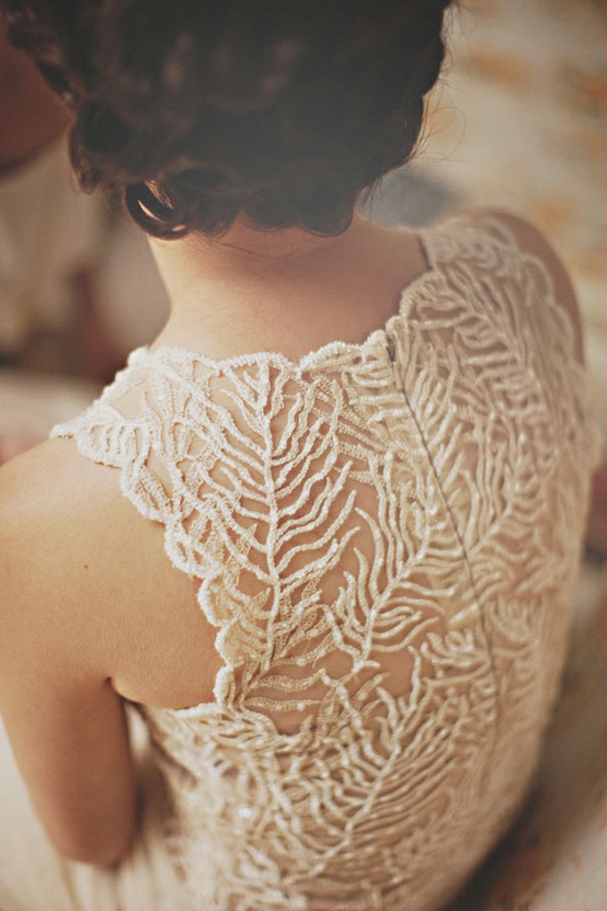 Lace Back Wedding Gowns I have just fallen in love with the lace backs of 