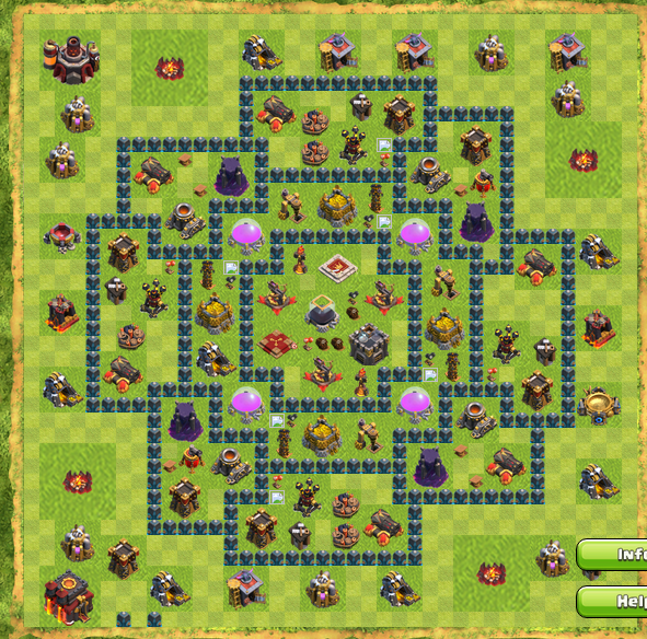 Kumpulan Susunan Base COC TH10 Terbaik Terkuat Lengkap ...