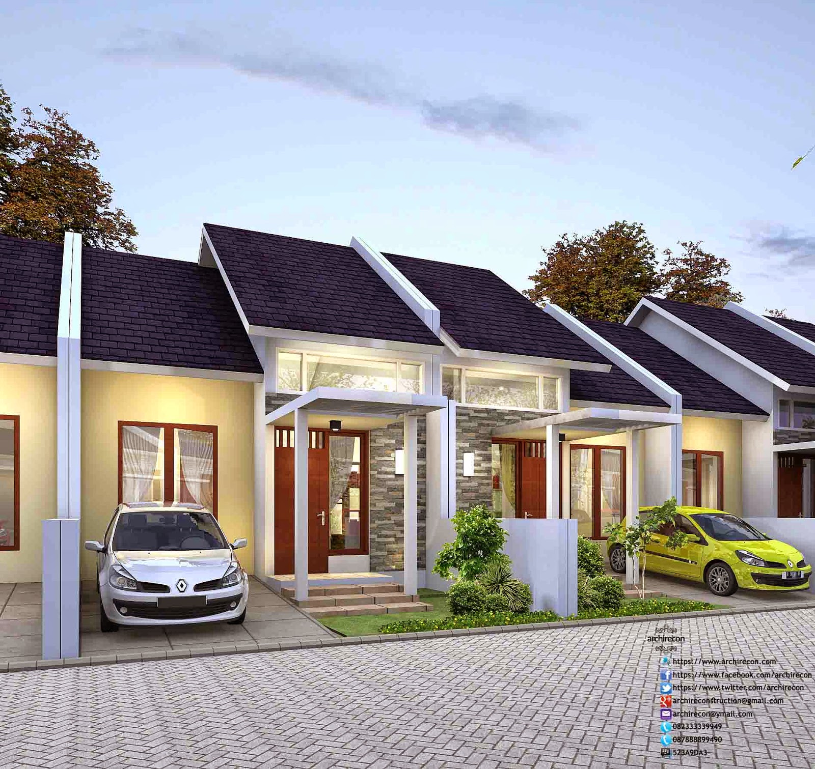 DESAIN RUMAH MINIMALIS PERUMAHAN GRAHA PURWOSARI 082333339949