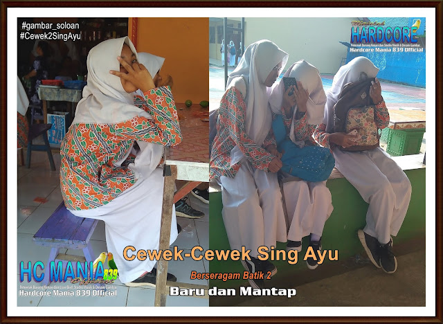 Gambar Siswa-Siswi SMA Negeri 1 Ngrambe Cover Batik 2 - Buku Album Gambar Soloan Edisi 7
