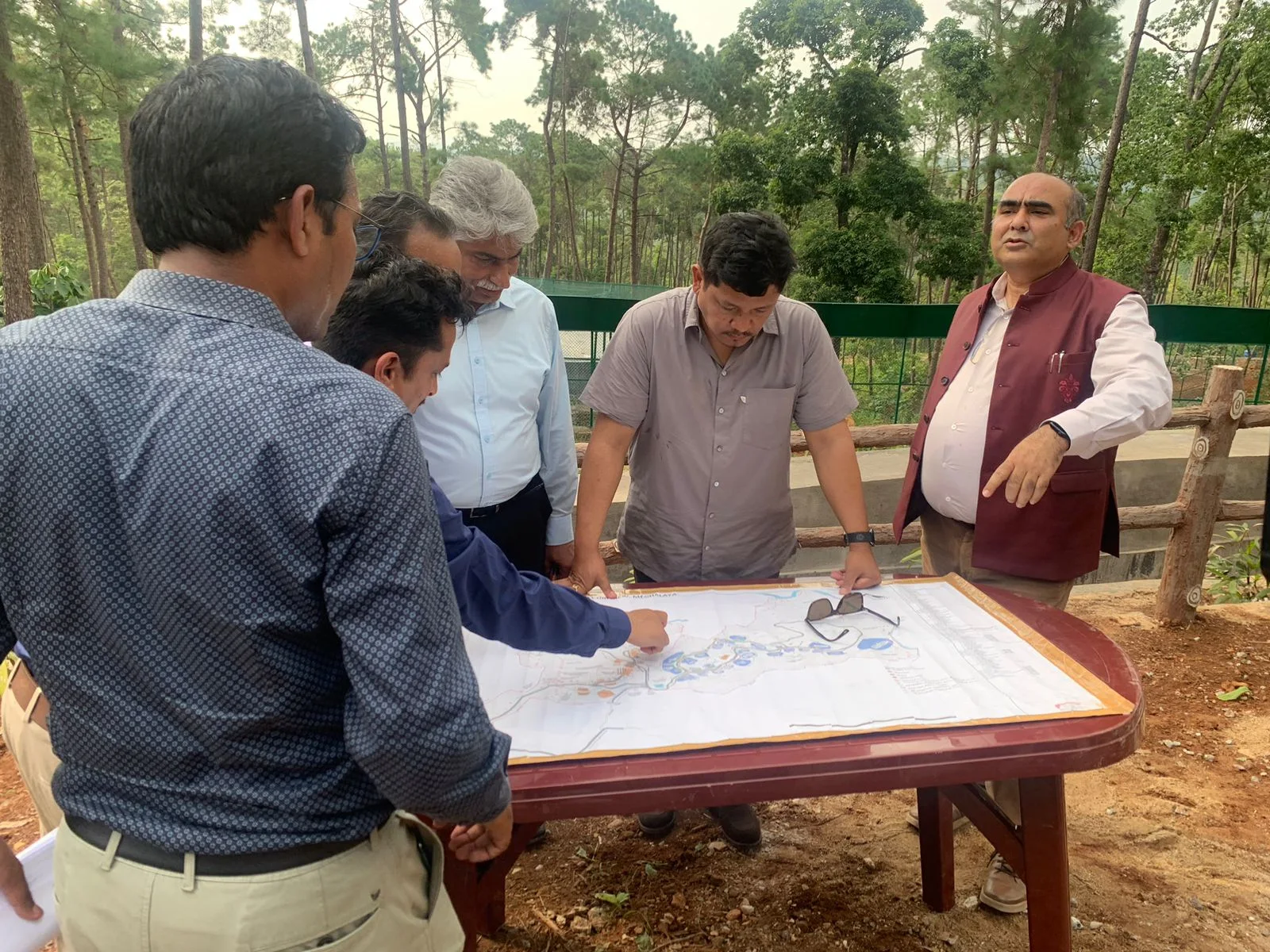 Hon’ble Chief Minister of Meghalaya, Shri Conrad K Sangma inspects progress of Meghalaya Zoological Park at Umtrew, Ribhoi, Meghalaya