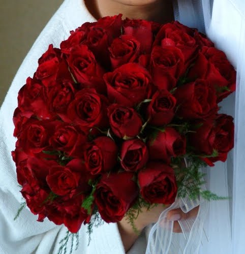 Red Roses Bridal Bouquets