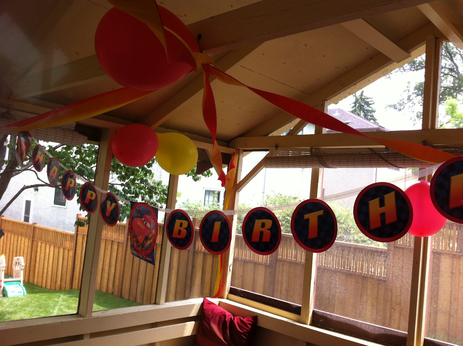 Our Disney Cars Theme Birthday Party Decorations, Games and Activities