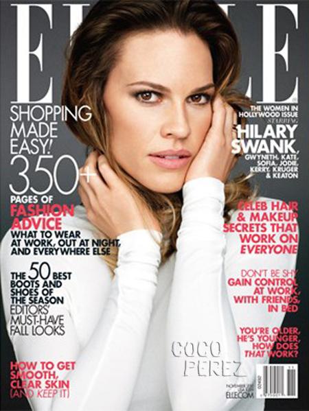 Hilary Swank on Elle