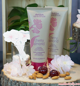 AVEDA Cherry Almond Collection, Touchably Soft & Shiny Hair, AVEDA Cherry Almond Softening Syampoo, AVEDA Cherry Almond Softening Conditioner, Aveda haircare, beauty
