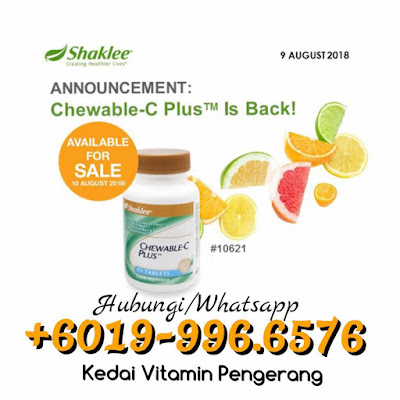 Chewable Vitamin C Shaklee : Keistimewaan Dan Kebaikan,  15 Khasiat dan Manfaat Chewable Vita-C Plus Shaklee, 11 Kebaikan Chewable Vita-C Plus Shaklee, Chewable Vitamin C shaklee, Vitamin C Chewable Shaklee, pengedar shaklee pengerang, pengedar shaklee paka, vitamin c shaklee