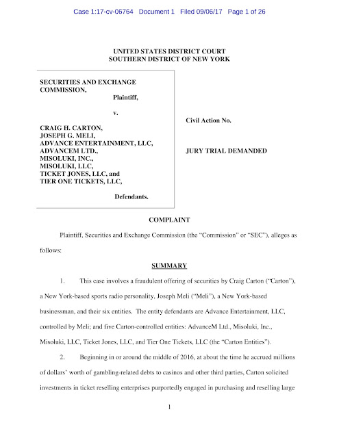 craig carton indictment 1:17-cv-06764