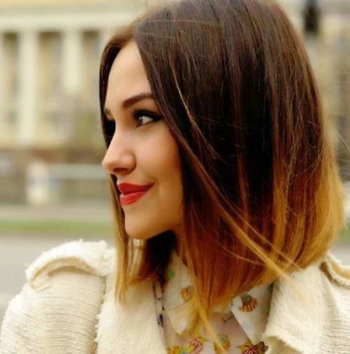 Short Hairstyles with Ombre Color