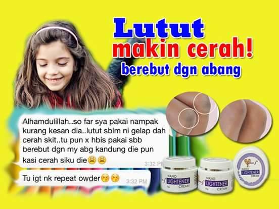 Nano lightener cream dianz pixy