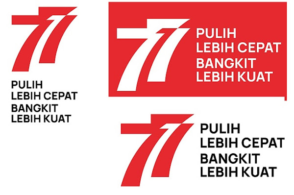 Logo HUT RI KE - 77 