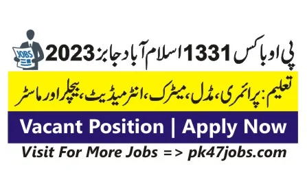 PO Box 1331 Islamabad Jobs 2023