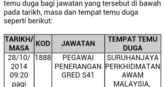 Soalan Temuduga Tentang Isu Semasa - Kecemasan l