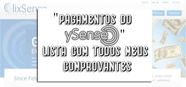 Meus Comprovantes de Pagamento do ySense