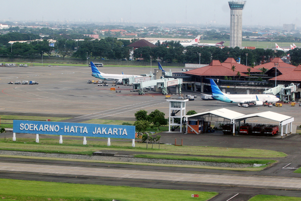 Map, Peta, rute, petunjuk jalan, dari Gerbang Tol Bekasi Timur Ke Bandar Udara Internasional Soekarno-Hatta Jakarta