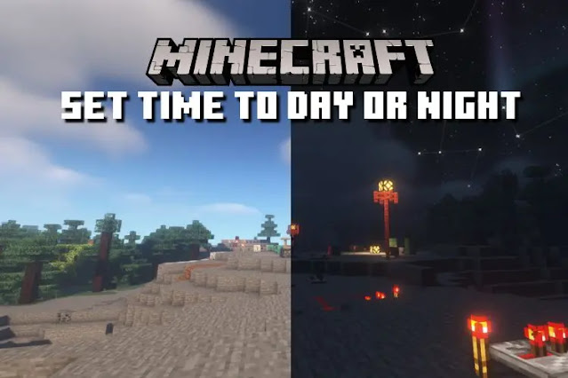 كيفية ضبط الوقت على النهار أو الليل في Minecraft