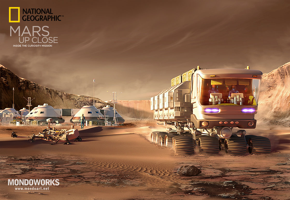 Mars base by Mondolithic Studios for National Geographic