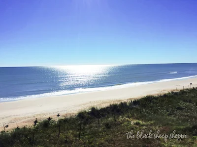 Ocean view from my condo on Topsail Island.