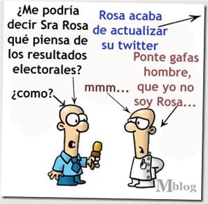 rosa y twitter