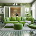 Green color interiors