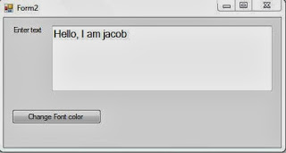 How to change Text color using colorDialog in windows form