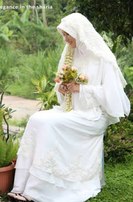 model baju pengantin muslim sederhana, model baju pengantin muslim 2016, gaun pengantin muslimah syar'i