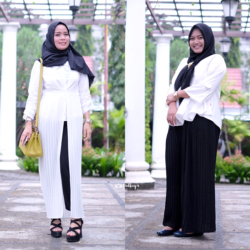 Hijabsist Arisan Dresscode Hitam  Putih  Daily LifeStyle 