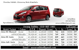 Dealer Perodua Alamesra Kota Kinabalu Sabah Sales