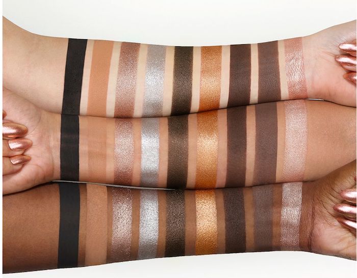 Huda Beauty Smokey Obsessions eyeshadow palette swatches