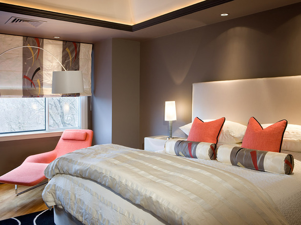 Liv.Luv.Design: Color Palette: Gray and Orange Bedrooms