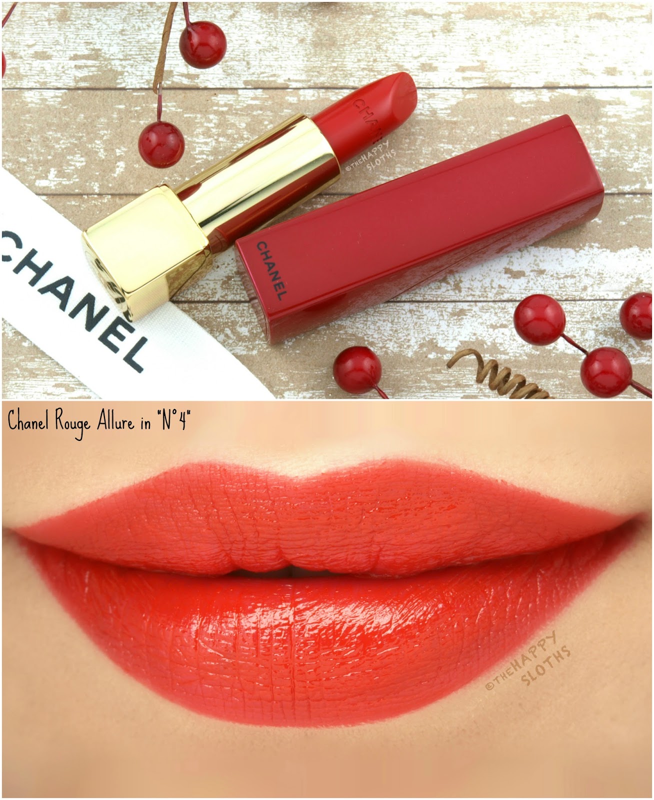 Chanel Holiday 2017 | Rouge Allure Lipstick in "N°4": Review and Swatches