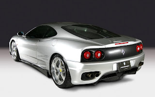 Exotic fast white Ferrari car wallpaper