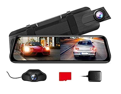 AZDOME PG02S 2.5K Night Vision Mirror Dash Cam