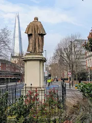 View of the Shard taken from Ernest Bevin Bust