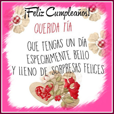 tarjetas de cumpleaños para una tia