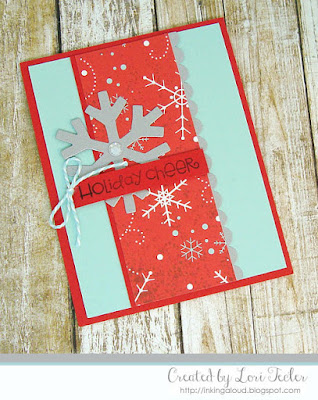 Holiday Cheer card-designed by Lori Tecler/Inking Aloud-stamps and dies from Paper Smooches