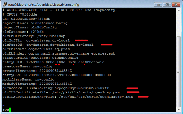 installation and configuration of openldap server with dns server on centos 7