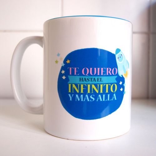 Dibu Idea #1 Taza para decirle que le quieres hasta el infinito ¡y más allá!