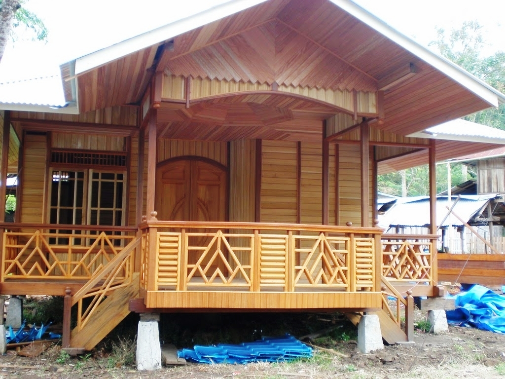 25 Gambar Desain  Rumah  Dari Kayu  Jati Mewah Sederhana Modern