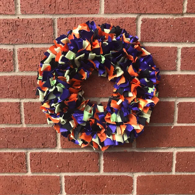 BeMeVintage Halloween Rag Wreath from Etsy