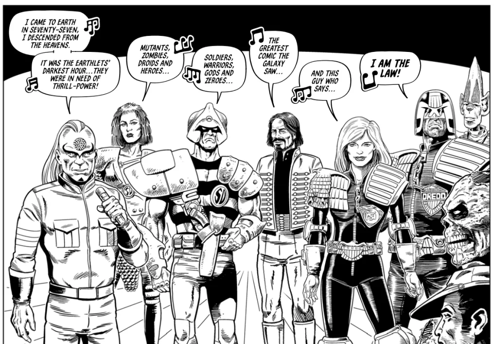 2000 AD Prog 2270 Tharg The Mighty Group Shot