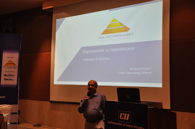 Vee Technologies at the CII Seminar on Digitization of Healthcare in India